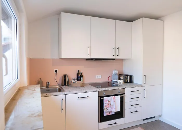 Seerose - W14, Zentral In Bahnhofsnaehe, Kueche, 3 Schlafzimmer דירה *